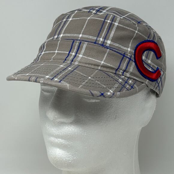 Chicago Cubs Womens Army Cadet Hat Baseball Cap MLB 47 Brand Strapback Beige - Picture 9 of 9